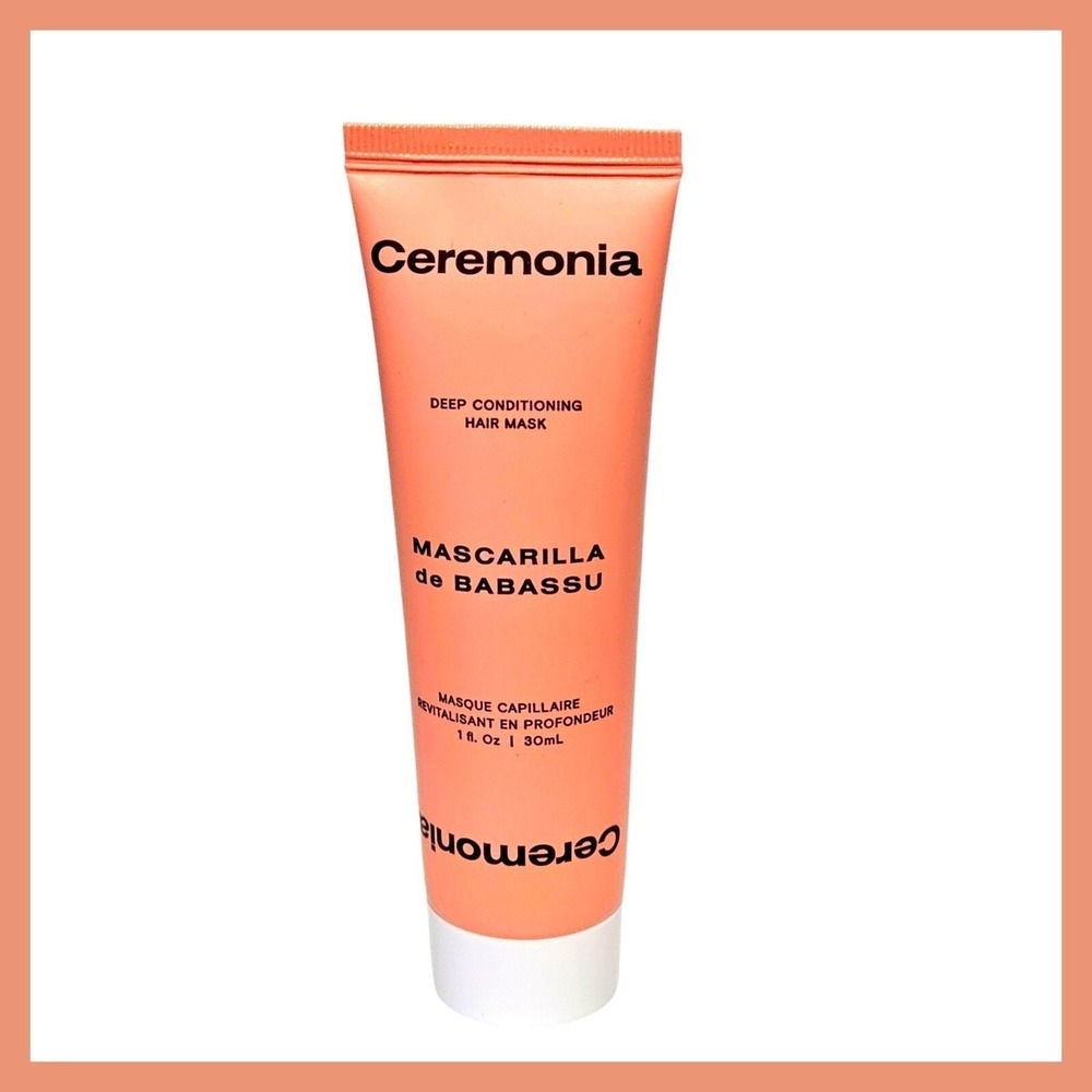 Ceremonia Deep Conditioning Hair Mask Mascarilla de Babassu 1 Fl Oz 30mL Travel